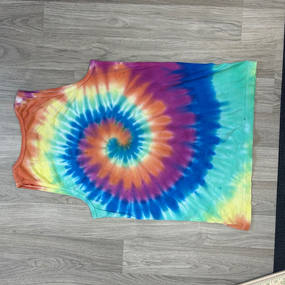 Disney Parks Mickey Mouse Tie Dye Tank Top Walt Disney World Rainbow Mens Large - Picture 4 of 4